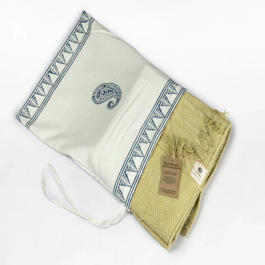 Organic Cotton Handmade Herbal Yoga Mat - Zenvibes