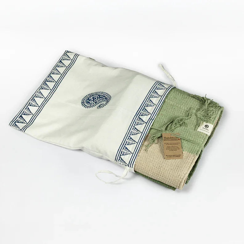 Organic Cotton Handmade Herbal Yoga Mat - Zenvibes