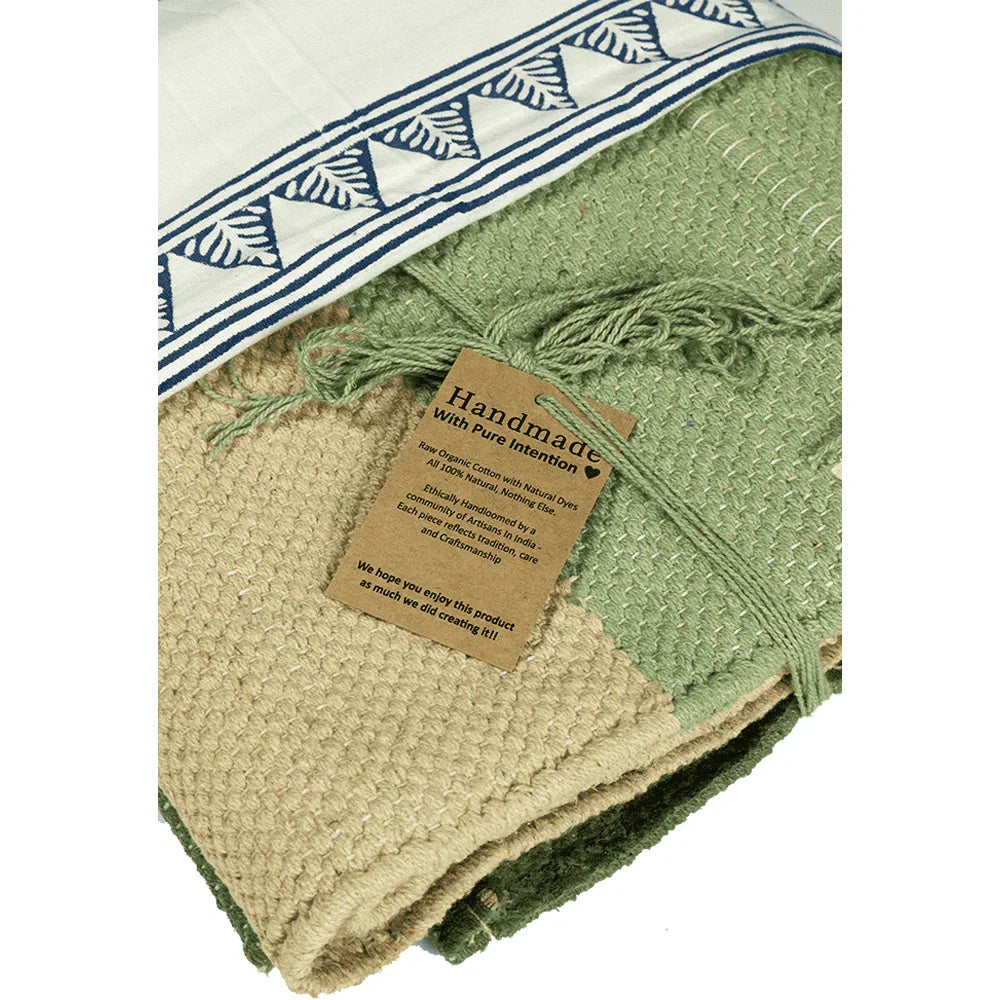Organic Cotton Handmade Herbal Yoga Mat - Zenvibes