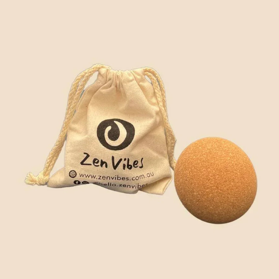 100% Natural Cork Massage Ball - 10 Cms - Zenvibes