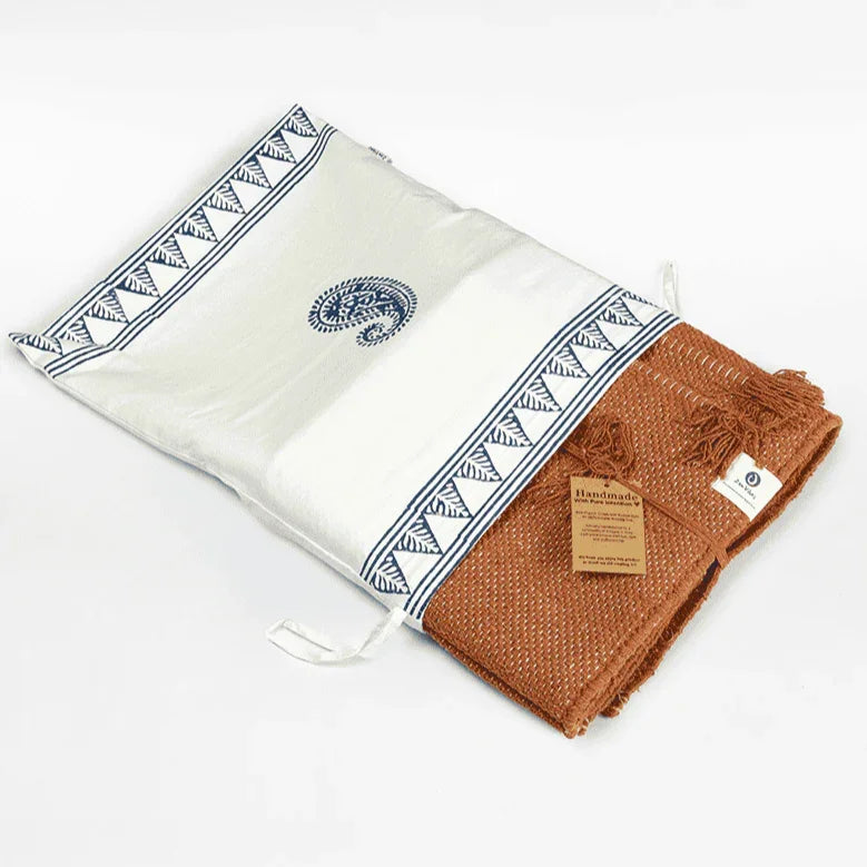 Organic Cotton Handmade Herbal Yoga Mat - Zenvibes