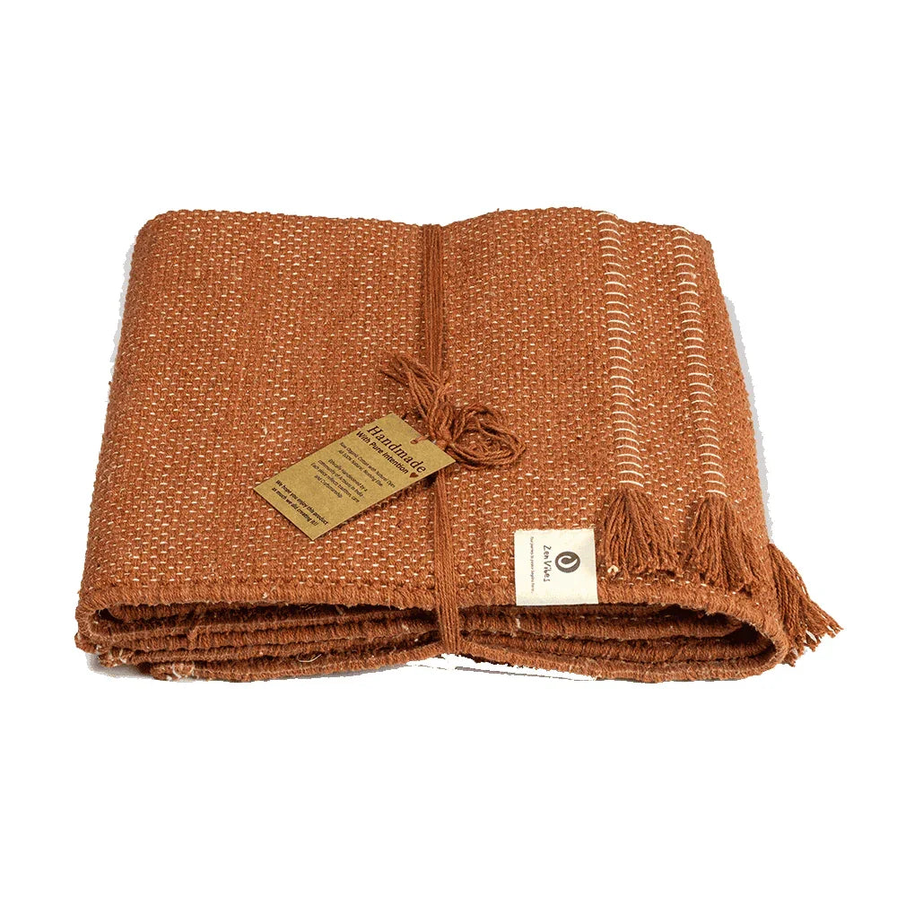 Organic Cotton Handmade Herbal Yoga Mat - Zenvibes