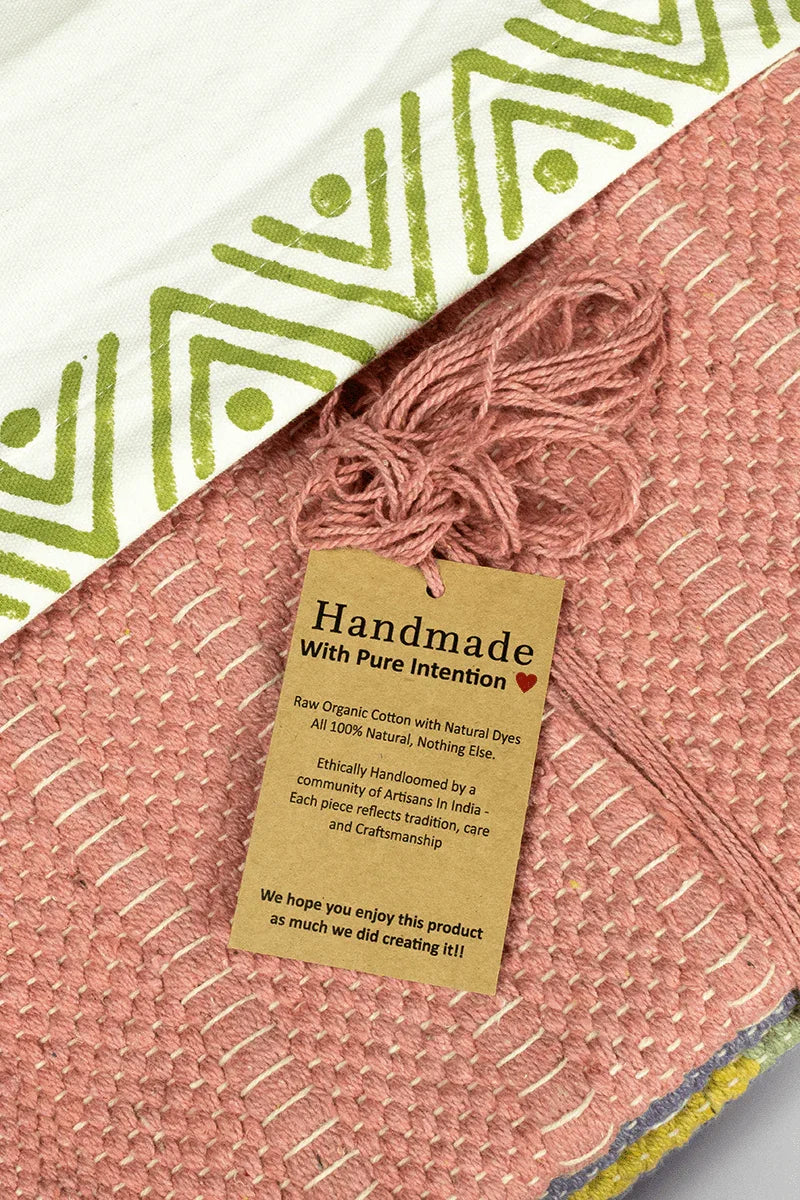 Organic Cotton Handmade Herbal Yoga Mat - Zenvibes