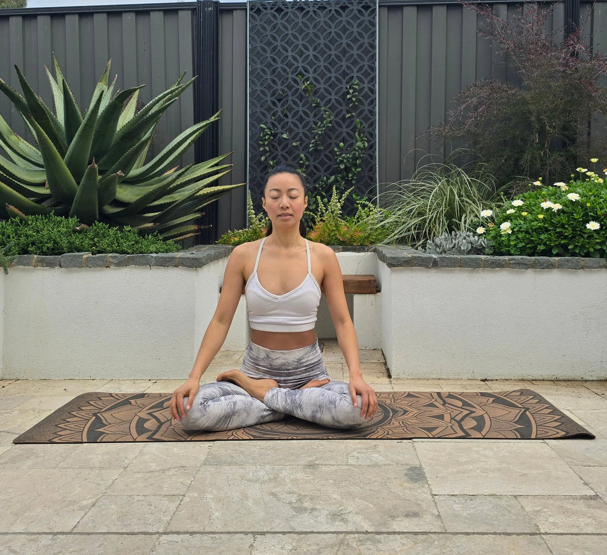 Extra-Thick Cork Yoga Mat 7mm - Peaceful Balance - Zenvibes