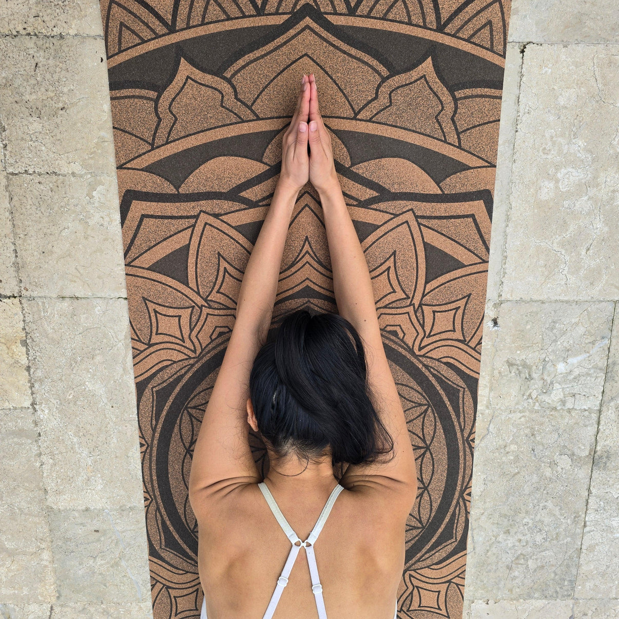 Extra-Thick Cork Yoga Mat 7mm - Peaceful Balance - Zenvibes