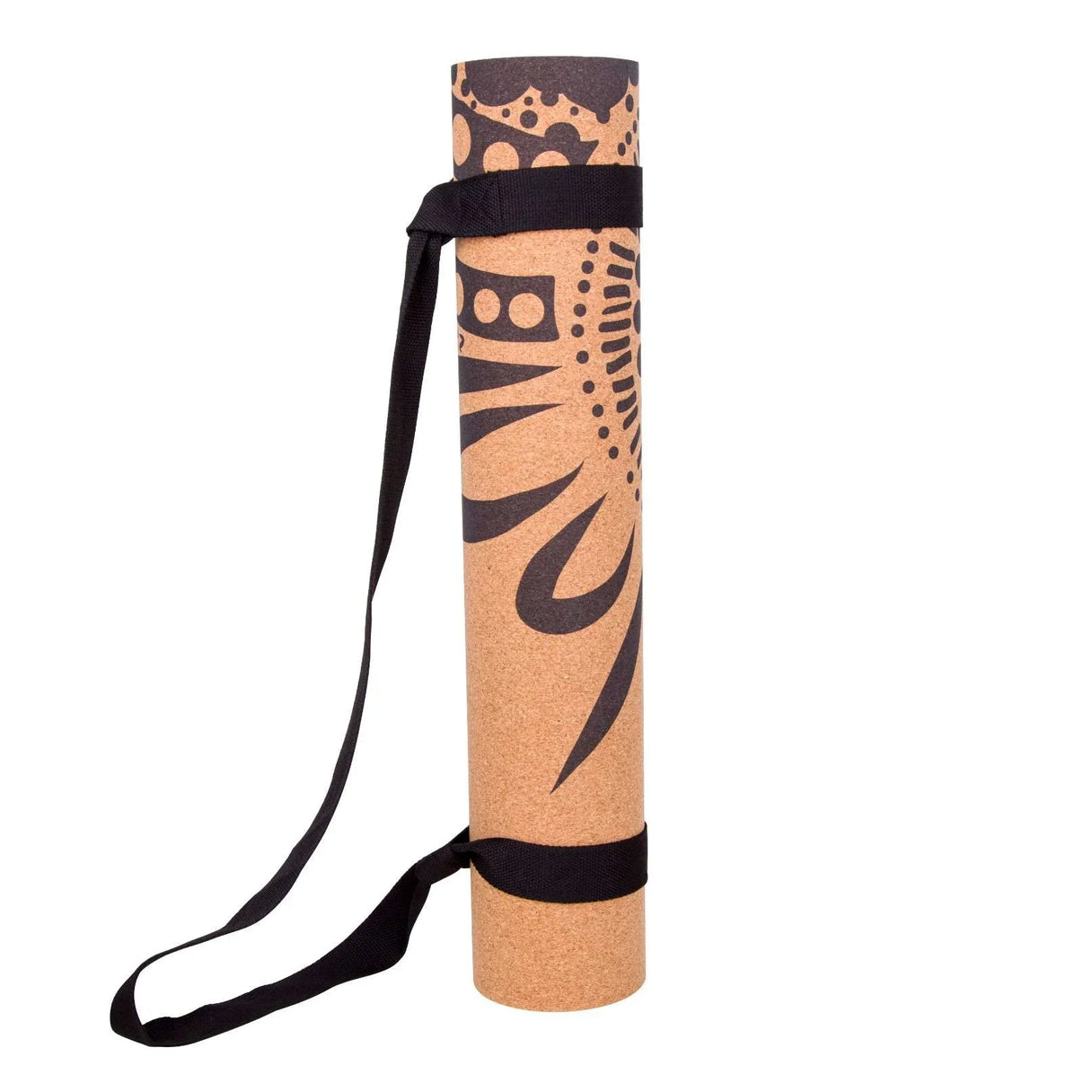 Extra-Thick Cork Yoga Mat 7mm - River Run - Blue - Zenvibes