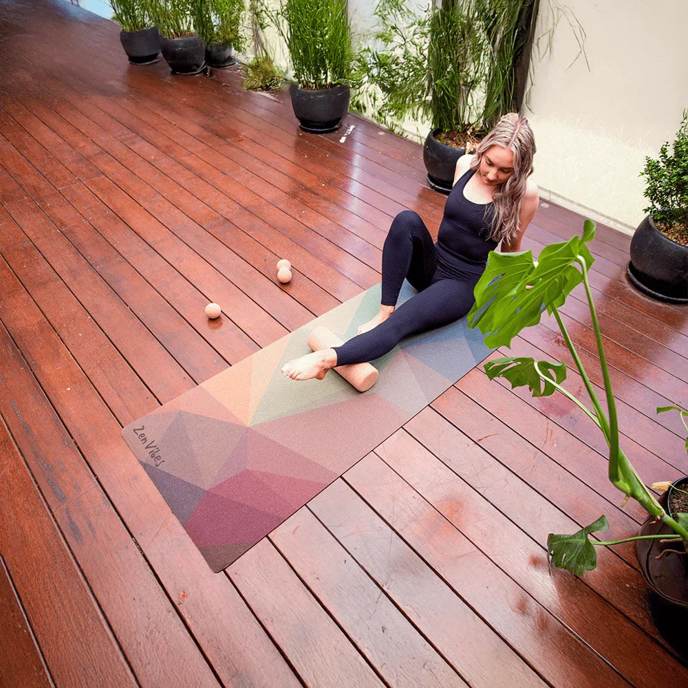 100% Natural Cork Massage Roller - 33 cms x 10 cms - Zenvibes