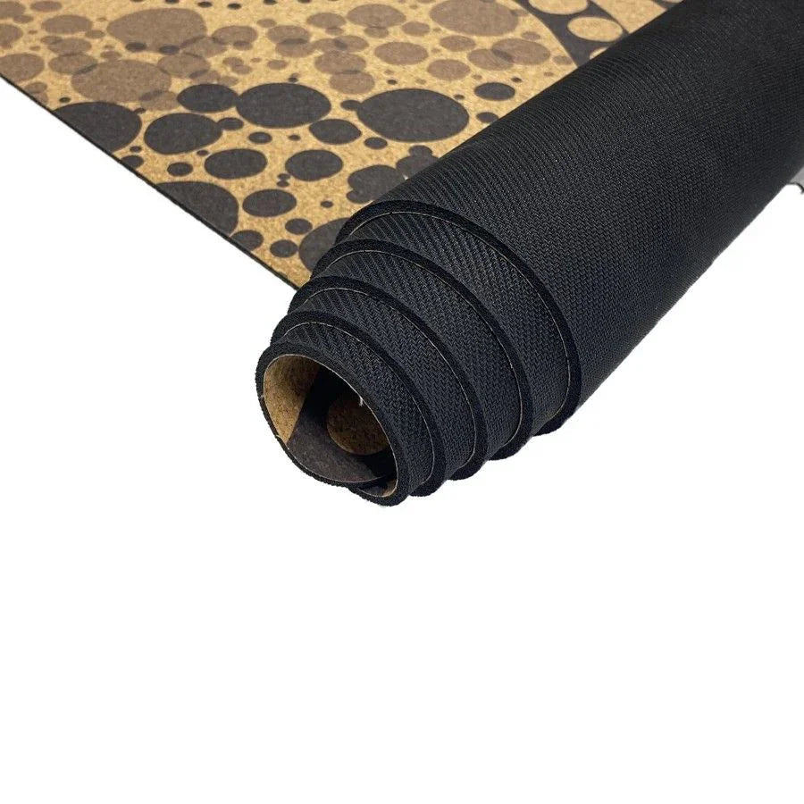 Extra-Thick Cork Yoga Mat 7mm - River Run - Blue - Zenvibes