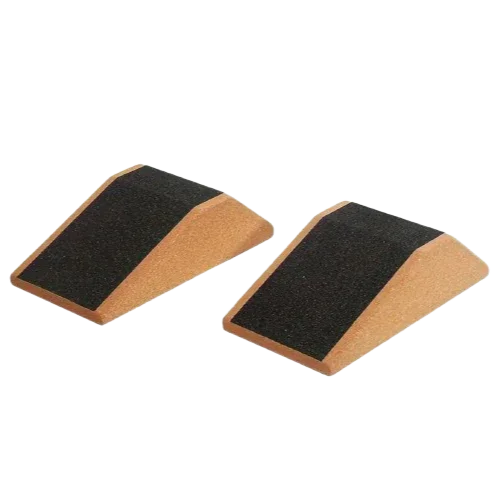 Cork Squat Wedges – Non-Slip Pair ( Sand Paper) - Zenvibes