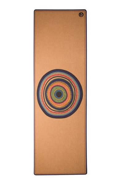 Premium Cork Yoga Mat with Rubber Back | Evil Eye | 4.5 mm - Zenvibes