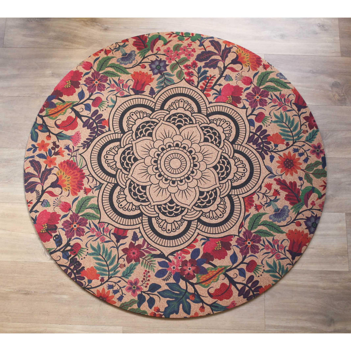 Buy Meditation Round Mat Online  Multicolor Printed Yoga Mat – Zenvibes