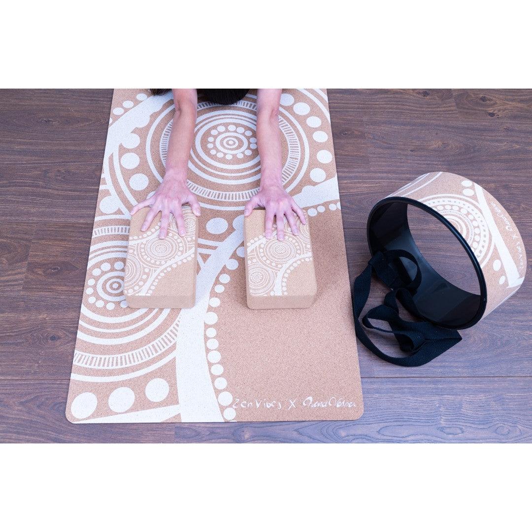 4.5mm Thick Exercise Mat Buy White Printed Yoga Mat Online Zenvibes