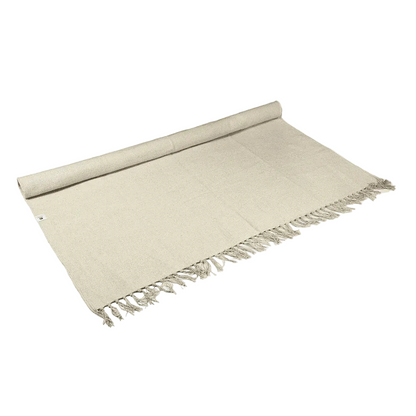 XXL Extra Large Organic Cotton Handcrafted Rug – Raw Oatmeal