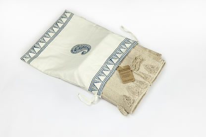 Zenvibes Block Print Cotton Bag – Handmade Small Yoga & Everyday Bag