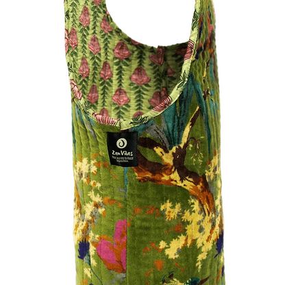 The Velvet Forest Yoga Mat Bag- Moss Green