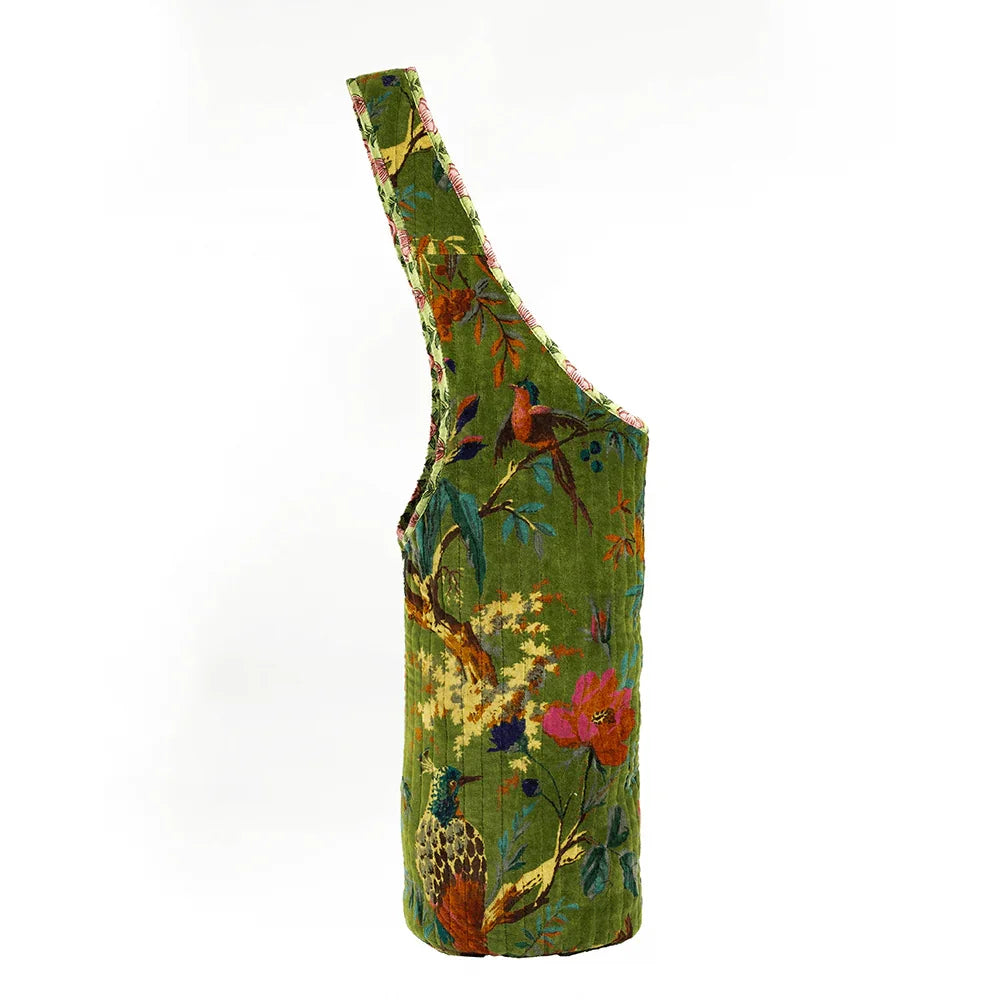 The Velvet Forest Yoga Mat Bag- Moss Green - Zenvibes