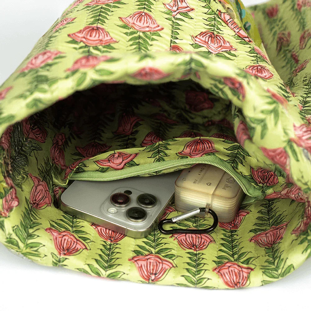 The Velvet Forest Yoga Mat Bag- Moss Green - Zenvibes