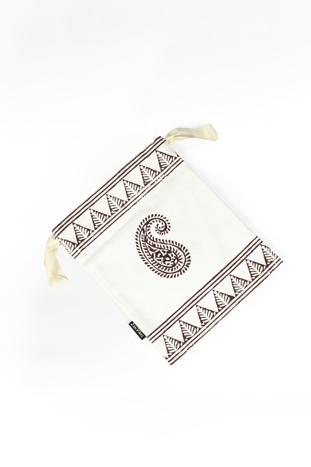 Zenvibes Block Print Cotton Handmade Yoga Bag – 32(L)X25(W)
