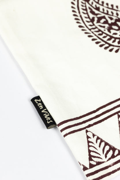 Zenvibes Block Print Cotton Handmade Yoga Bag – 32(L)X25(W)