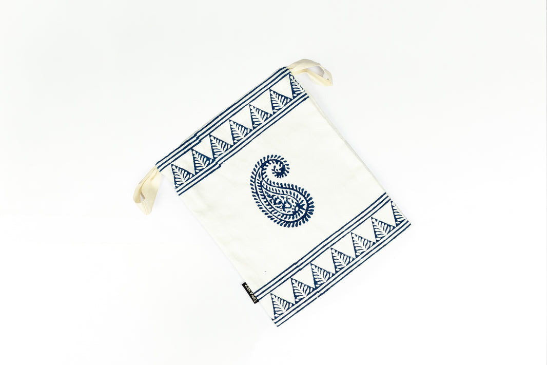 Zenvibes Block Print Cotton Handmade Yoga Bag – 32(L)X25(W)