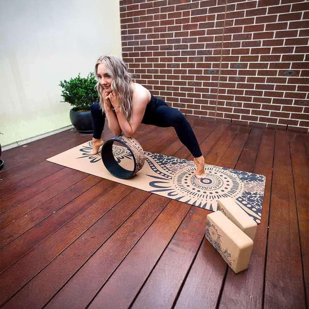 100% Natural Cork Printed Block | River Run - Zenvibes