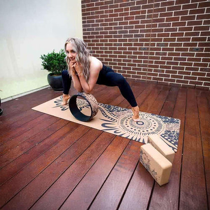 100% Natural Cork Printed Block | River Run - Zenvibes