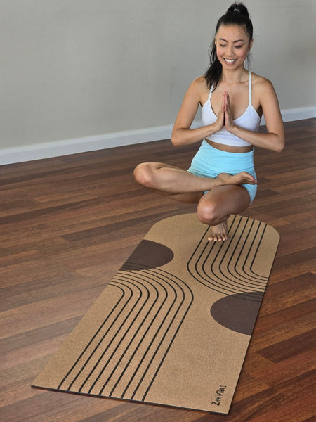 ArchFlexi Cork Yoga Mat with Rubber Back  | NordicZen | 5mm