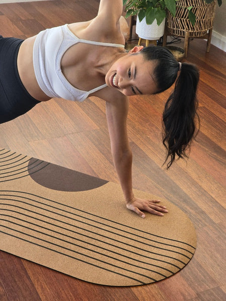 ArchFlexi Cork Yoga Mat with Rubber Back  | NordicZen | 5mm