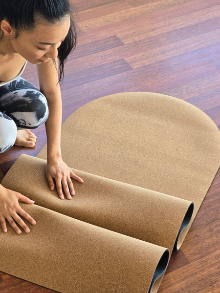 Arch Cork Mat with Rubber Back| Plain Solid Tone | 5mm