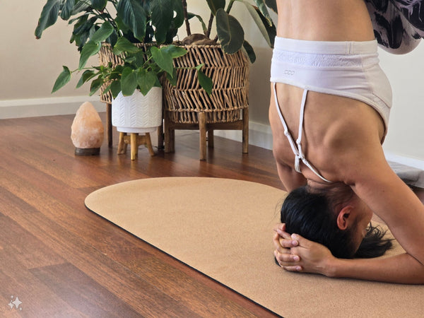 ArchFlexi Cork Yoga Mat with Rubber Back | Solid Tone | 5mm