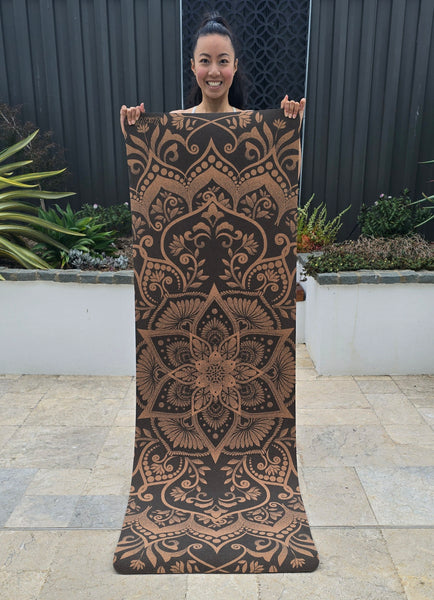 Extra-Thick Cork Yoga Mat | Blossom Harmony Mat |7mm