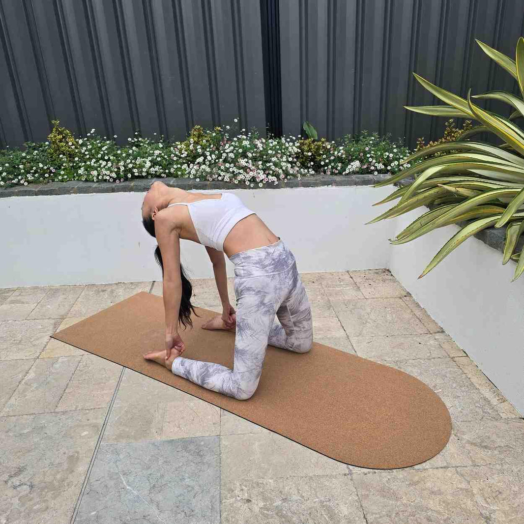 Arch Cork Yoga Mat 5mm - Plain Solid Tone - Zenvibes