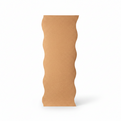 Wave Shaped Cork Yoga Mat 5mm - Plain
