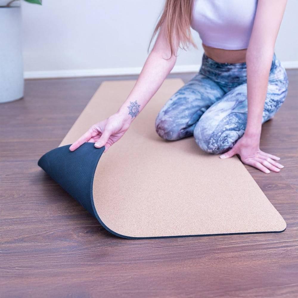 Comfort Cork Yoga Mat 5mm - Plain | Extra Wide/Large 200 x 70 cms - Zenvibes