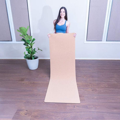 Comfort Cork Yoga Mat 5mm - Plain | Extra Wide/Large 200 x 70 cms - Zenvibes