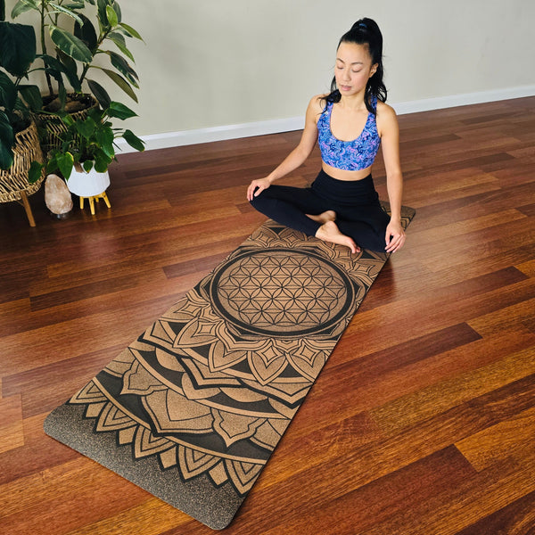 Extra-Thick Cork Yoga Mat | Peaceful Balance Mat | 7 mm