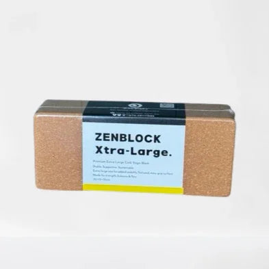 Zenvibes Xtra-Large Cork Yoga Block -35cm(L) x 15cm (W) x 10cm(Thick) - Zenvibes