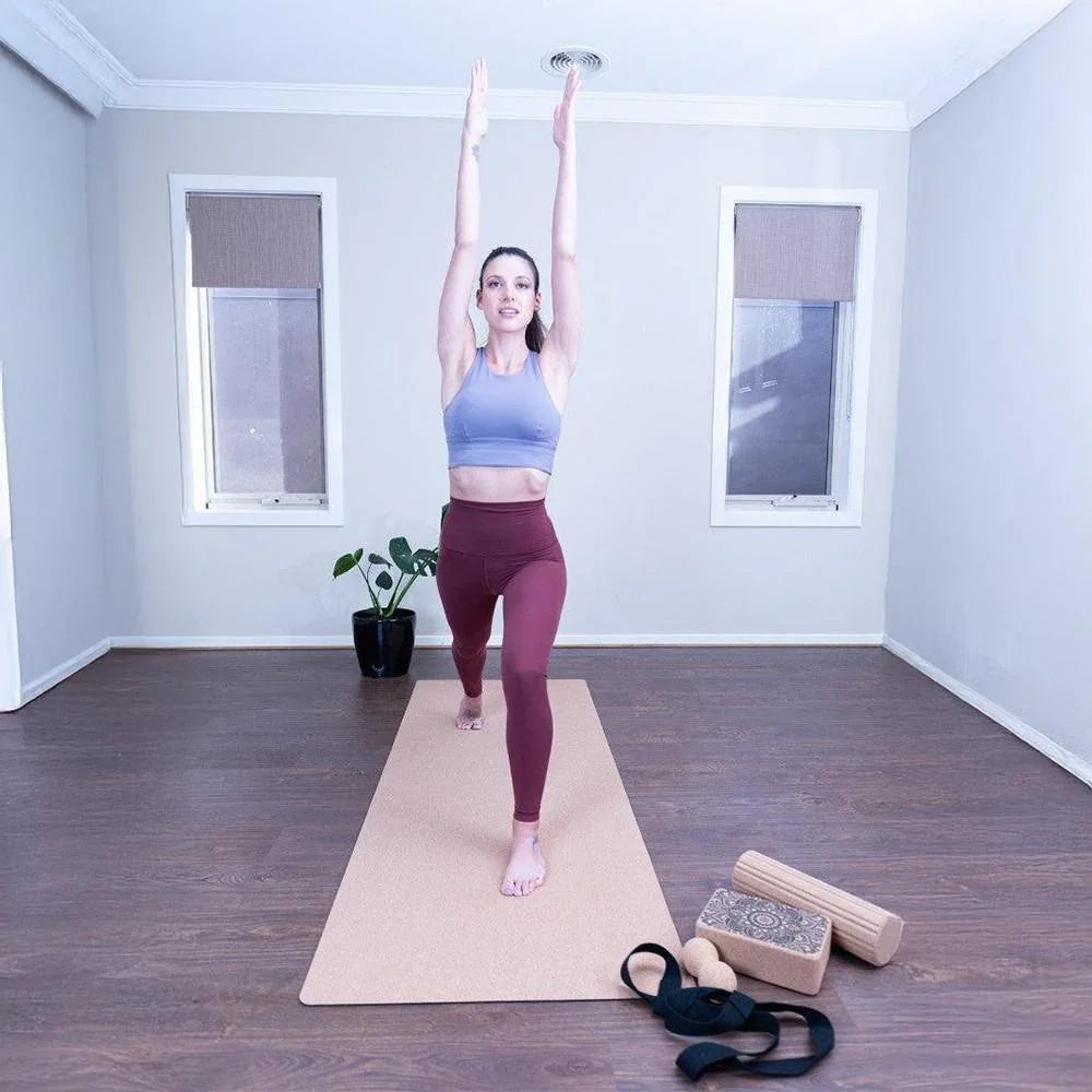 Comfort Cork Yoga Mat 5mm - Plain | Extra Wide/Large 200 x 70 cms - Zenvibes