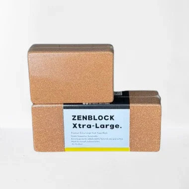 Zenvibes Xtra-Large Cork Yoga Block -35cm(L) x 15cm (W) x 10cm(Thick) - Zenvibes