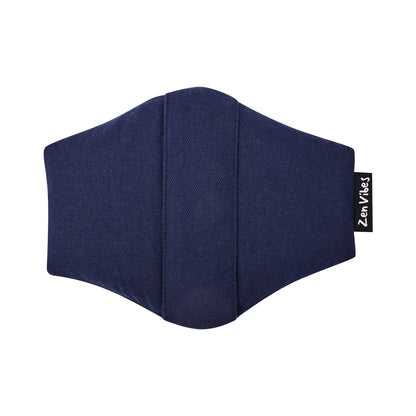 Zenvibes Acu-Touch Spike Pillow – 18x15 cm | Heat-Bonded Spike Heads | Buckwheat Fill – Midnight Blue
