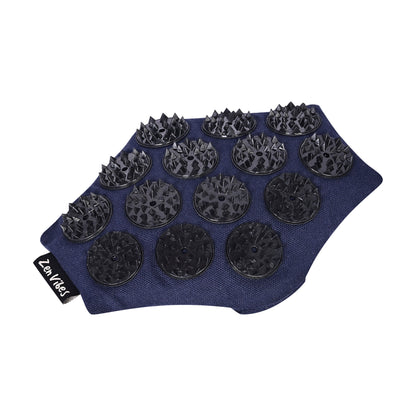 Zenvibes Acu-Touch Spike Pillow – 18x15 cm | Heat-Bonded Spike Heads | Buckwheat Fill – Midnight Blue