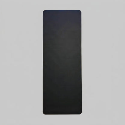 Black High-Grip Vegan Leather Yoga Mat -  Extra Wide 183 x 68cm , 5mm