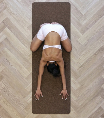 Comfort Cork Yoga Mat 5mm - Cocoa Brown