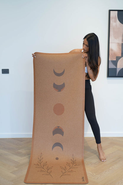 Comfort Cork Yoga Mat 5mm -Moon PhaseII