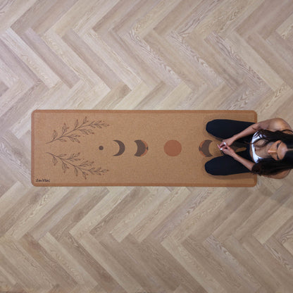 Comfort Cork Yoga Mat 5mm -Moon PhaseII