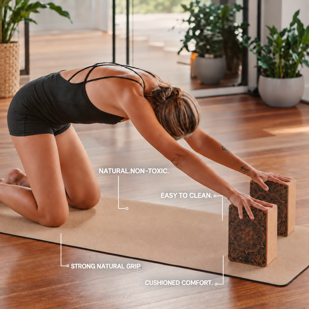 Comfort Cork Yoga Mat 5mm - Plain
