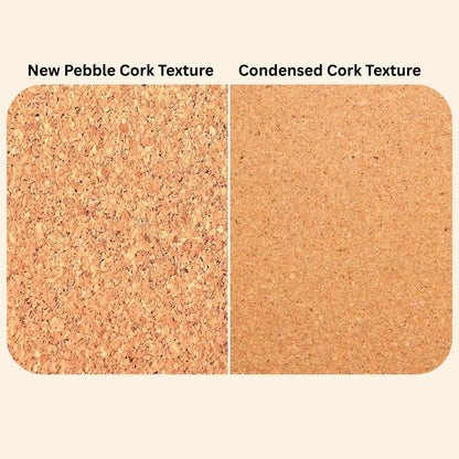 Comfort Cork Yoga Mat 5mm - Align & Bloom (New Pebble Cork Texture)