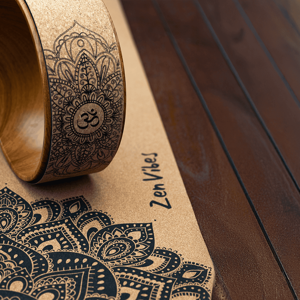 100% Natural Cork Wheel - Mandala