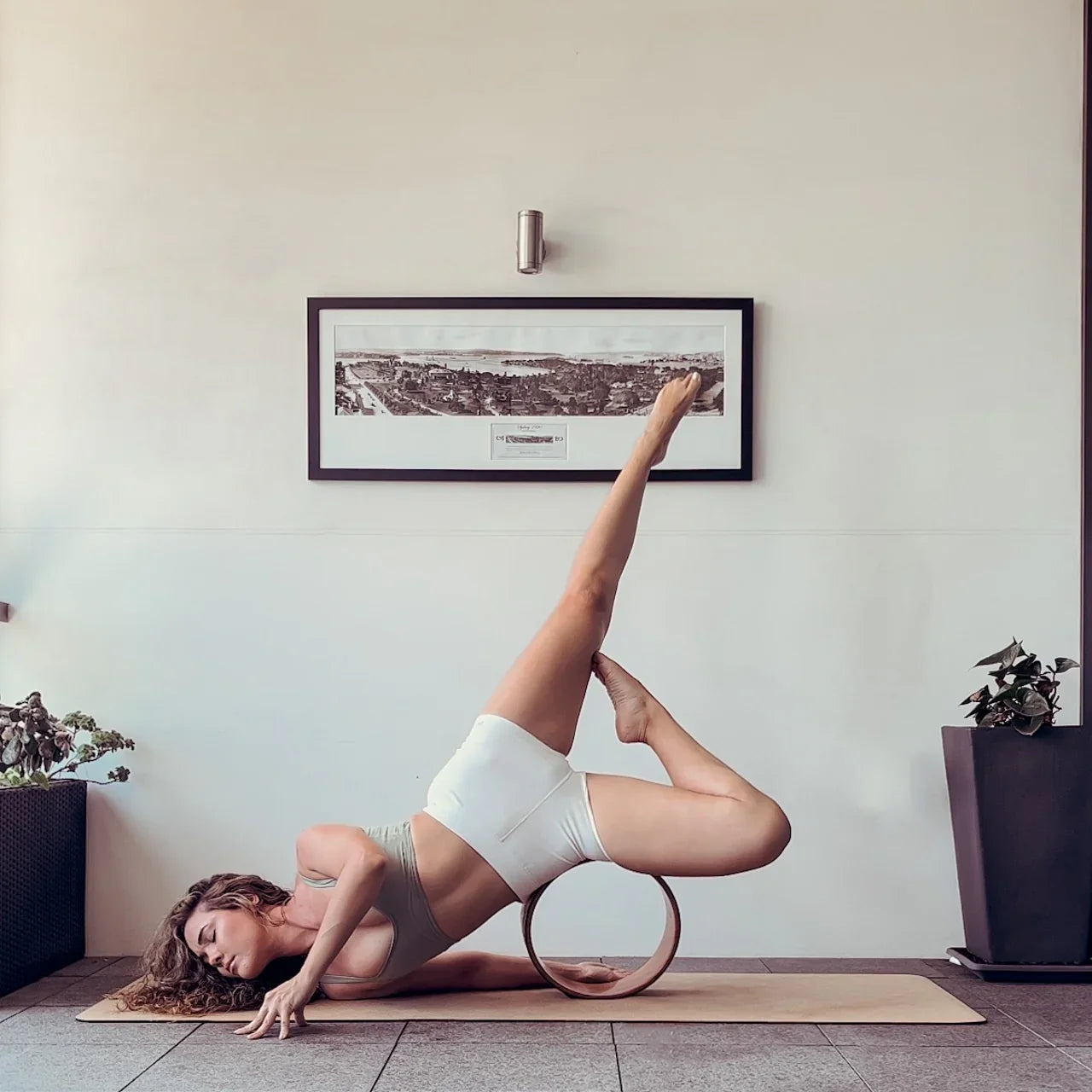 Extra-Thick 7mm Cork Yoga Mat - Ornamental Mandala - Zenvibes