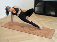 Extra Wide & Large Comfort Cork Yoga Mat 5mm - Cosmic Synergy Mat